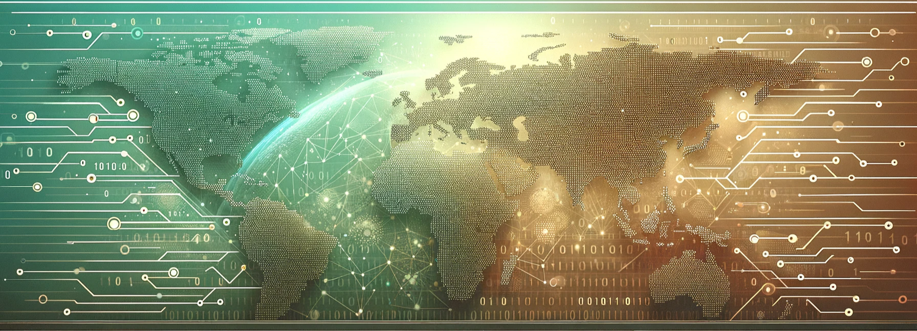 Digital World Map Background